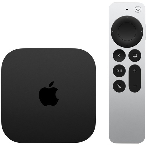 Apple TV 4K Internet TV - 64 GB HDD - Wireless LAN - Black - Siri - HDR10, HDR10+, HLG - Dolby Digital 5.1, Dolby Digital 