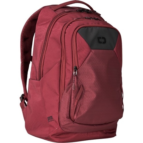 Ogio Carrying Case (Backpack) for 17" Notebook - Burgundy - Water Resistant - 1680D Ballistic Fabric, 600D Ripstop, 420D R
