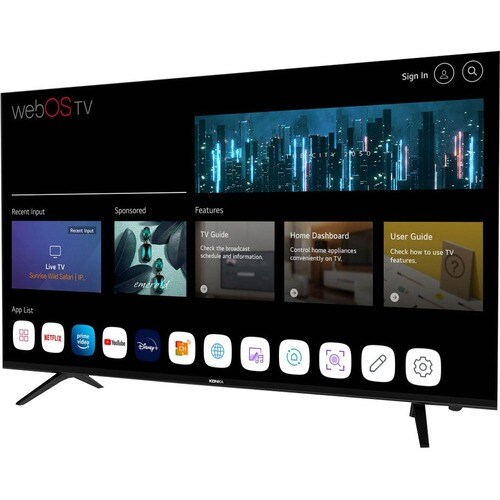 KONKA 75in WEBOS 4K SMART LED TV WITH APP STORE & MAGIC REMOTE.