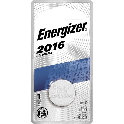 Energizer 2016 Lithium Coin Battery, 1 Pack - For Multipurpose - 3 V DC - Lithium (Li) - 1 Each