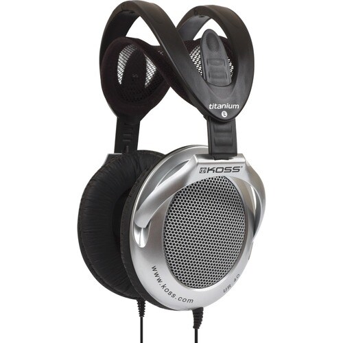 Koss UR40 Home Stereo Headphone - Silver, Black
